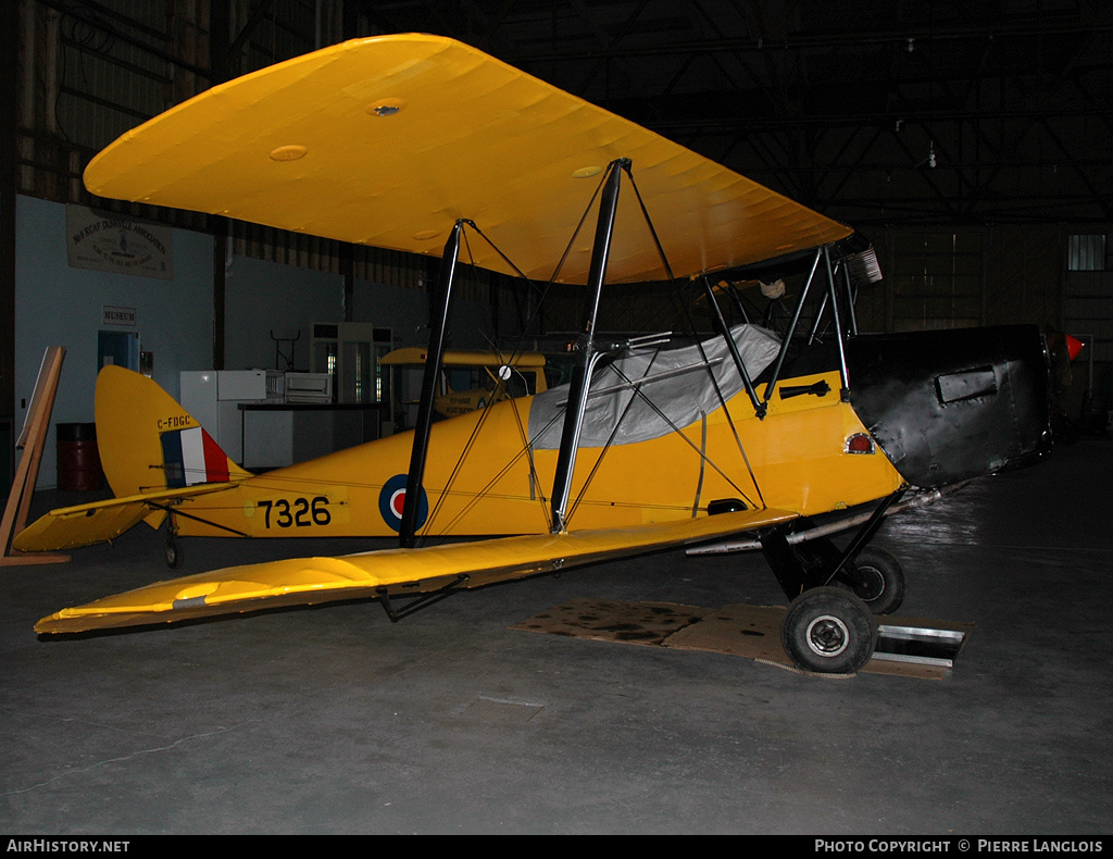 Aircraft Photo of C-FDGC / 7326 | De Havilland D.H. 82C Tiger Moth | Canada - Air Force | AirHistory.net #222601