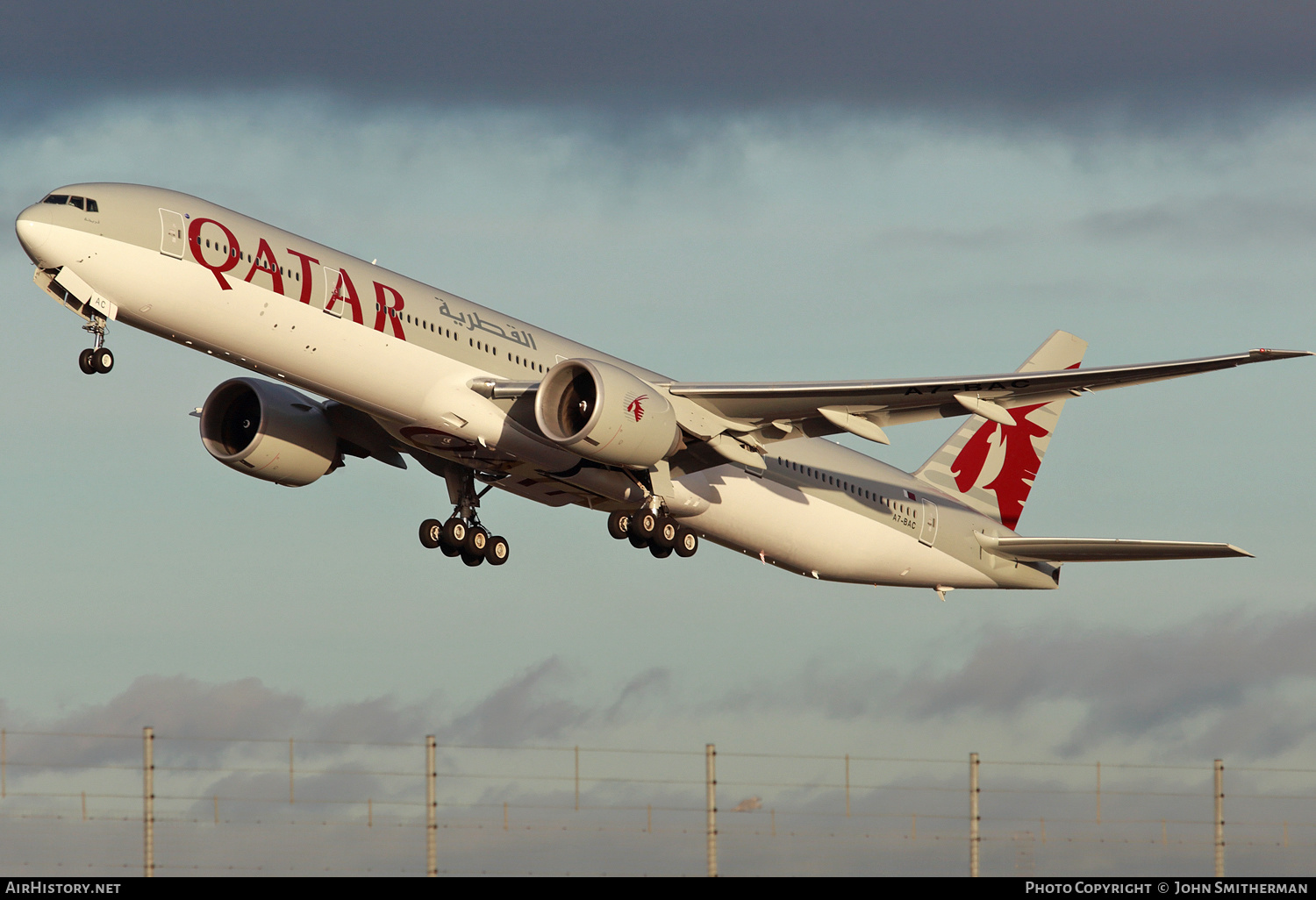 Aircraft Photo of A7-BAC | Boeing 777-3DZ/ER | Qatar Airways | AirHistory.net #222635