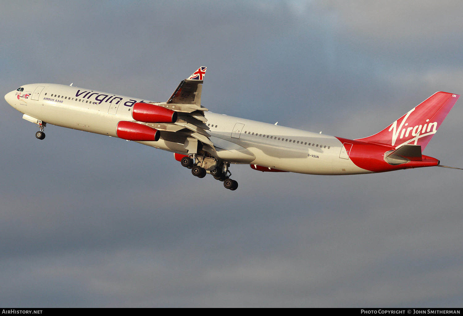 Aircraft Photo of G-VSUN | Airbus A340-313 | Virgin Atlantic Airways | AirHistory.net #222650