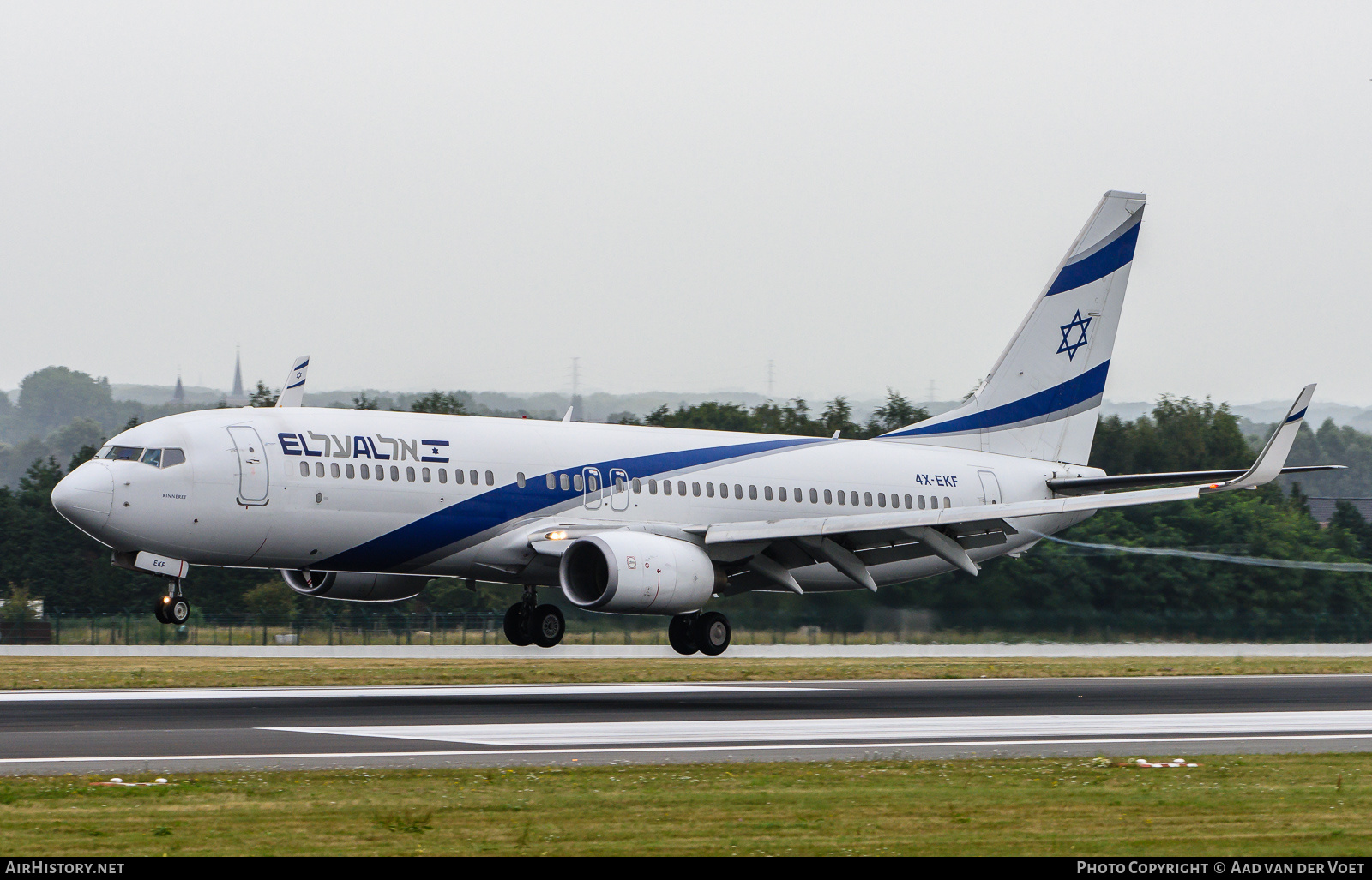 Aircraft Photo of 4X-EKF | Boeing 737-8HX | El Al Israel Airlines | AirHistory.net #222663