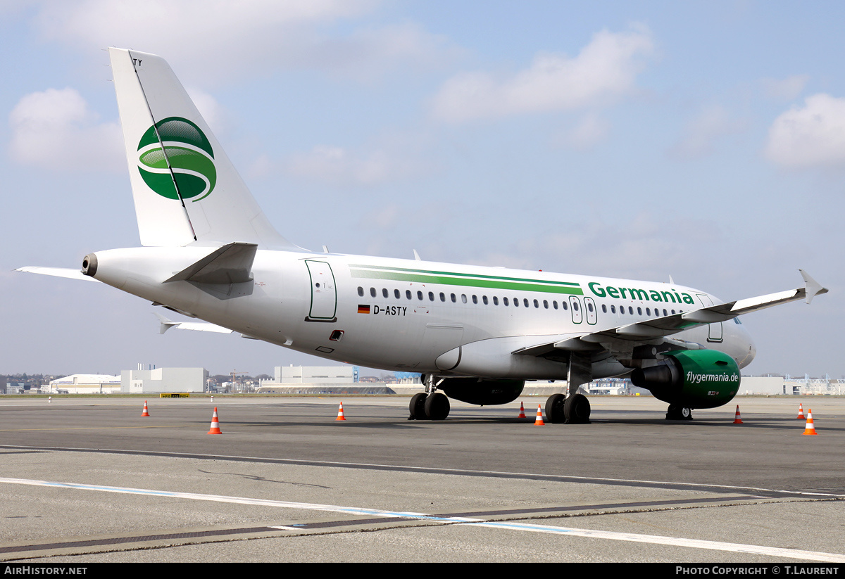 Aircraft Photo of D-ASTY | Airbus A319-112 | Germania | AirHistory.net #222679