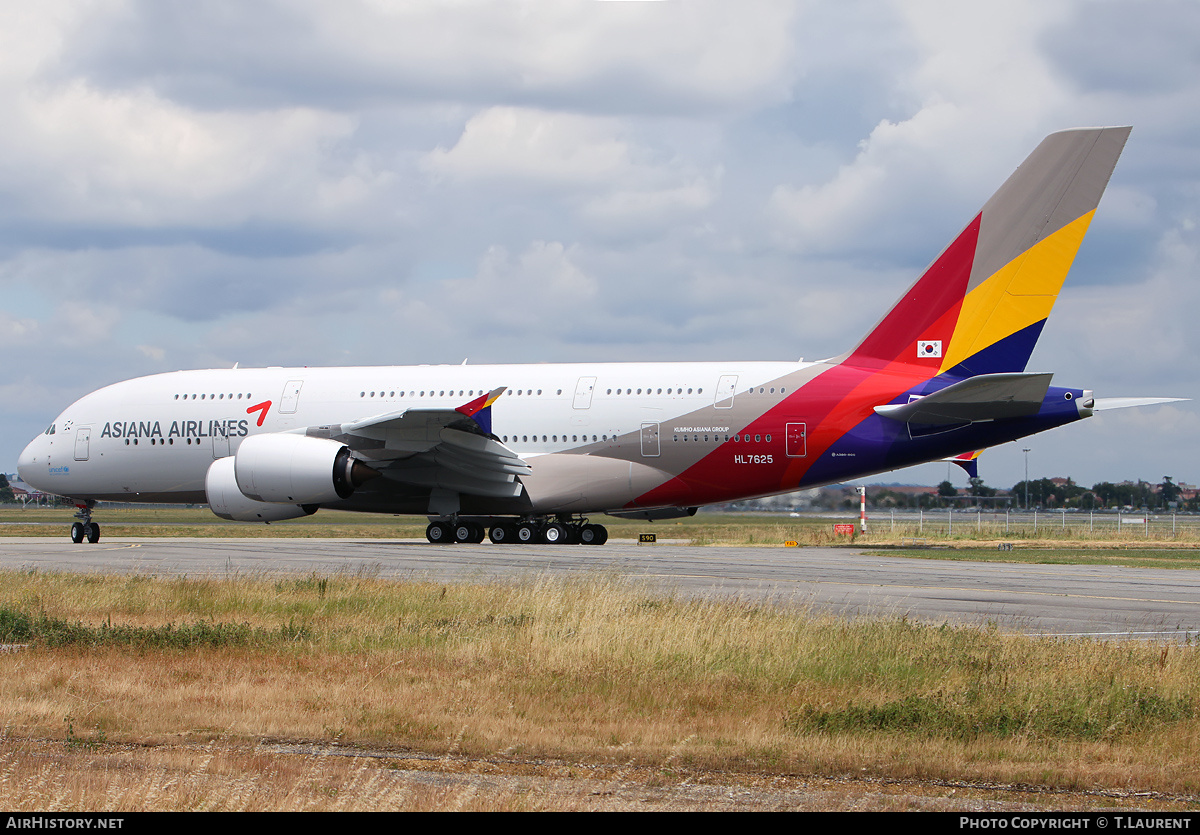 Aircraft Photo of HL7625 | Airbus A380-841 | Asiana Airlines | AirHistory.net #222708