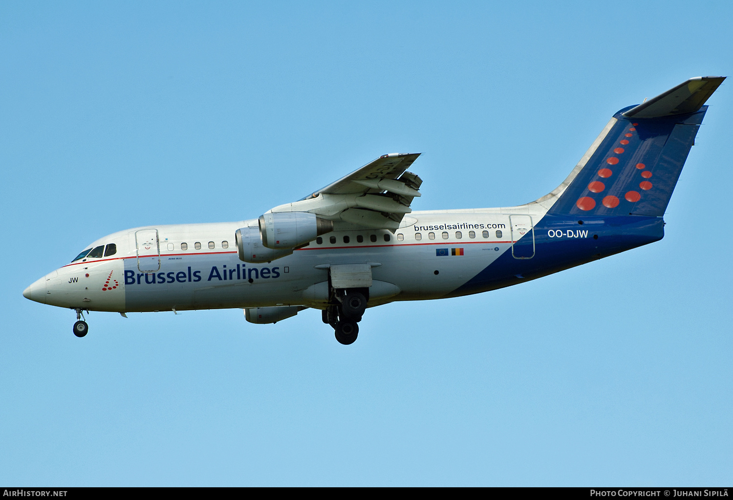 Aircraft Photo of OO-DJW | British Aerospace Avro 146-RJ85 | Brussels Airlines | AirHistory.net #222754