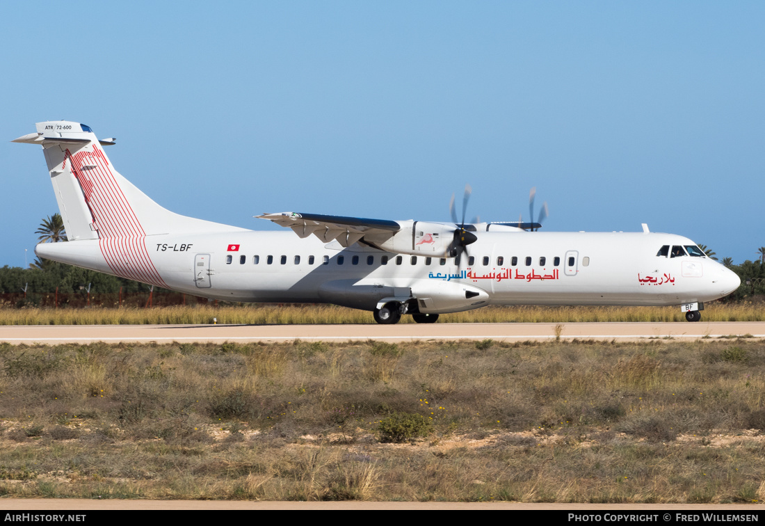 Aircraft Photo of TS-LBF | ATR ATR-72-600 (ATR-72-212A) | Tunisair | AirHistory.net #222777