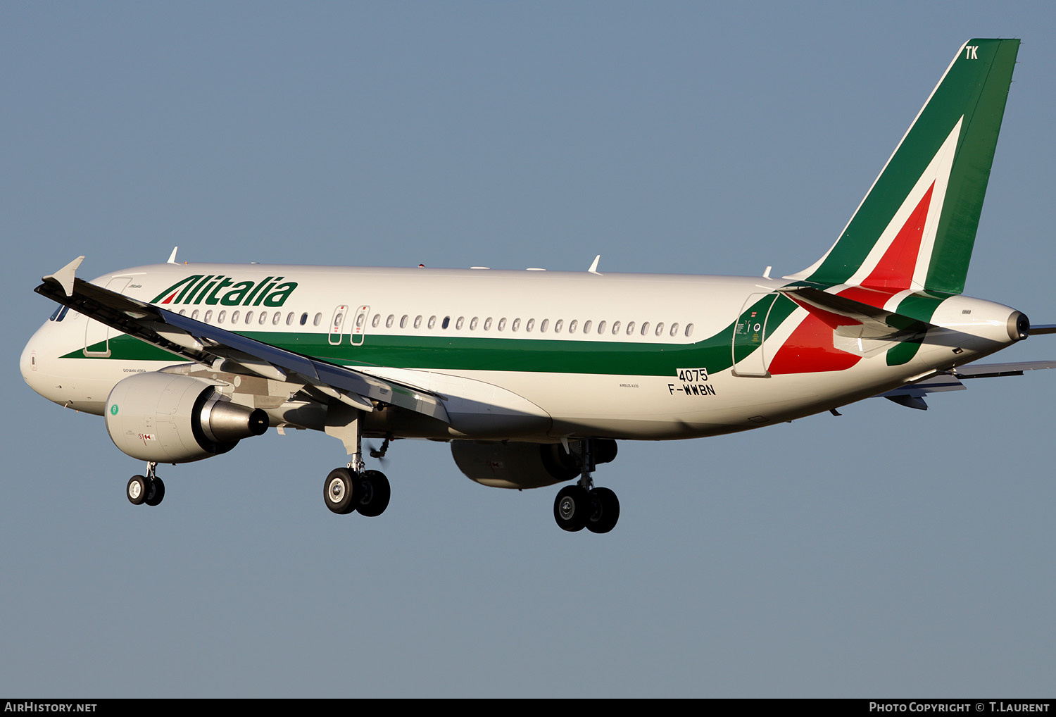 Aircraft Photo of F-WWBN | Airbus A320-216 | Alitalia | AirHistory.net #222778