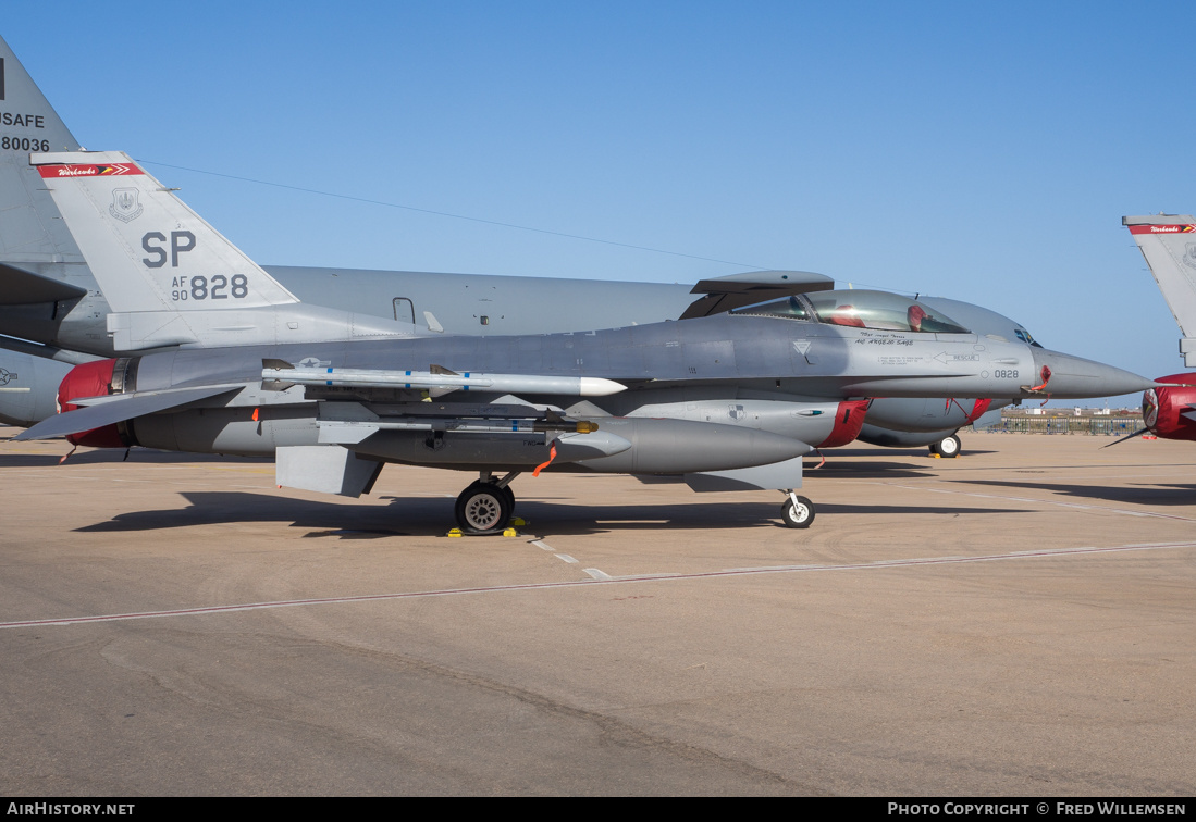 Aircraft Photo of 90-0828 / AF90-828 | General Dynamics F-16CM Fighting Falcon | USA - Air Force | AirHistory.net #222801