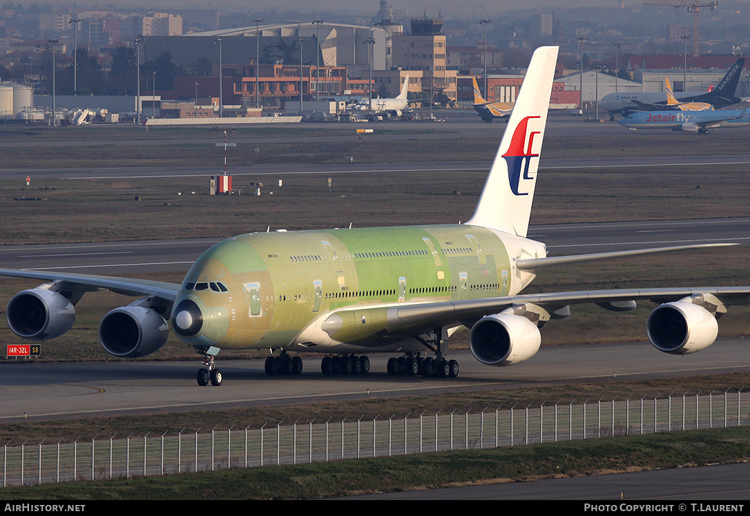 Aircraft Photo of F-WWAJ | Airbus A380-841 | Malaysia Airlines | AirHistory.net #222824