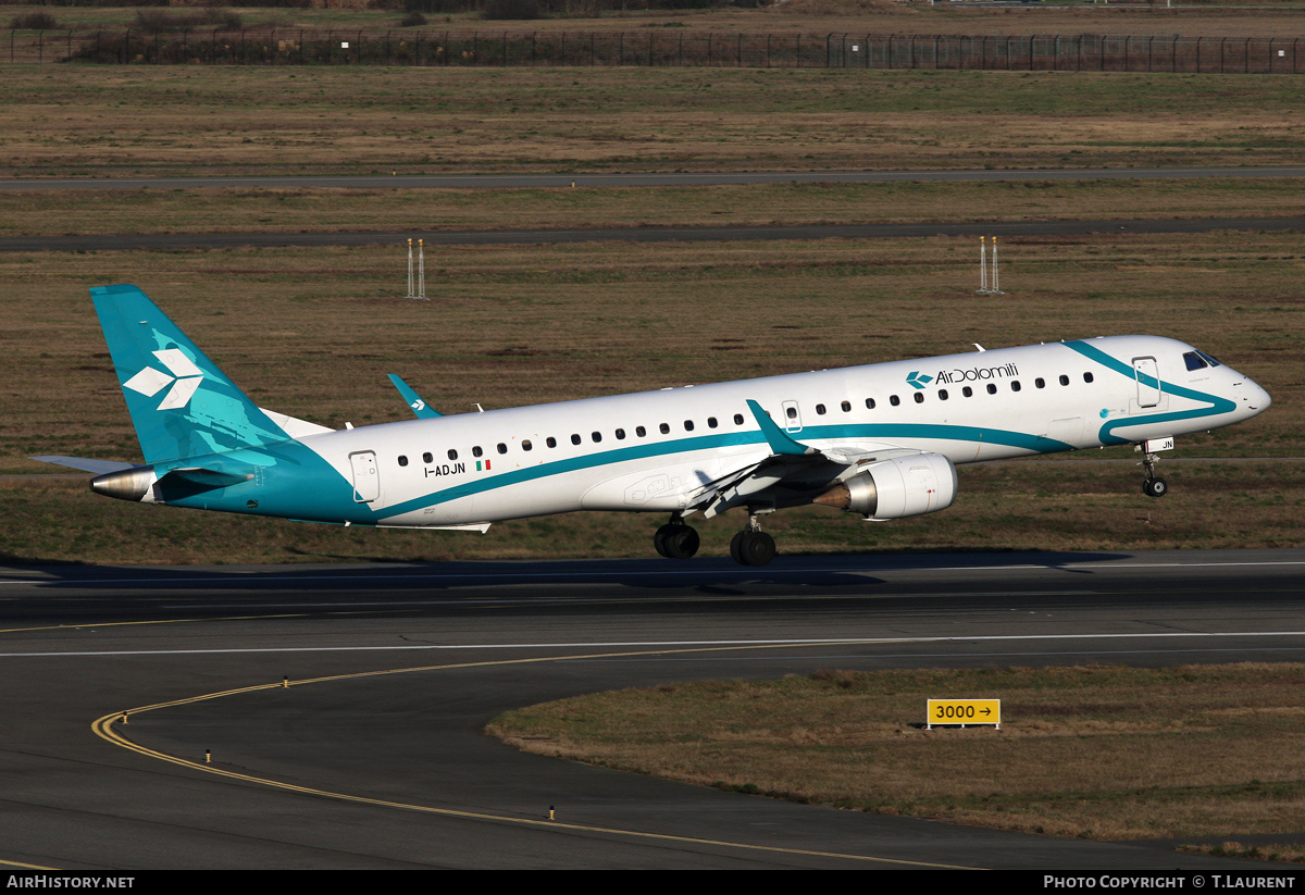 Aircraft Photo of I-ADJN | Embraer 195LR (ERJ-190-200LR) | Air Dolomiti | AirHistory.net #222825