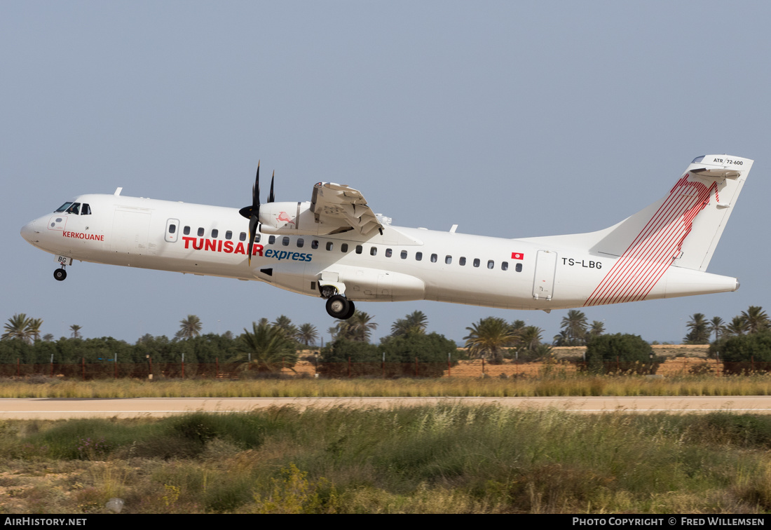 Aircraft Photo of TS-LBG | ATR ATR-72-600 (ATR-72-212A) | Tunisair Express | AirHistory.net #222850