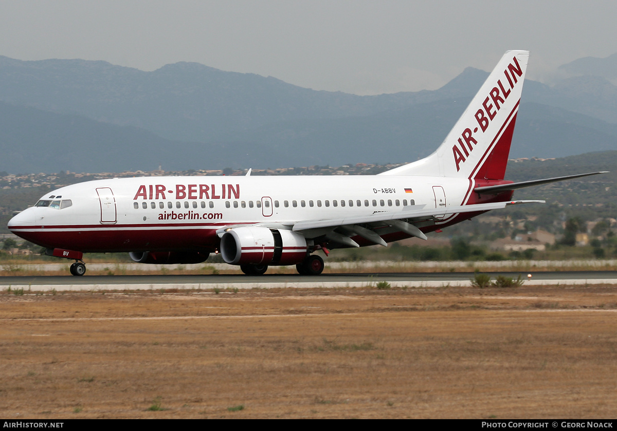 Aircraft Photo of D-ABBV | Boeing 737-7Q8 | Air Berlin | AirHistory.net #222871