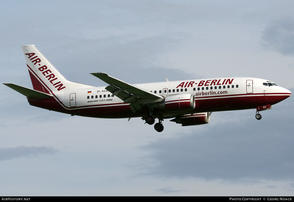 Aircraft Photo of D-AGEA | Boeing 737-322 | Air Berlin | AirHistory.net #222876