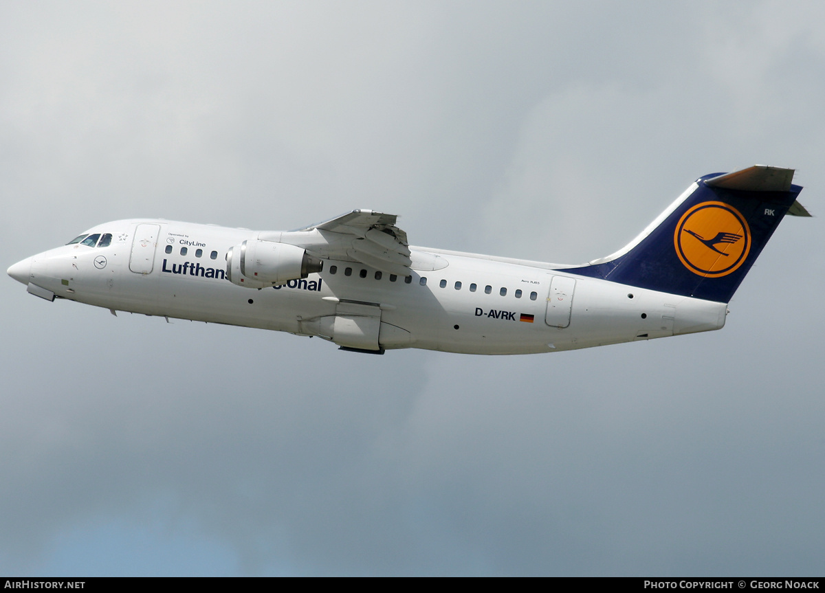Aircraft Photo of D-AVRK | British Aerospace Avro 146-RJ85 | Lufthansa Regional | AirHistory.net #222882