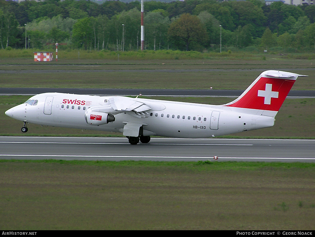 Aircraft Photo of HB-IXO | British Aerospace Avro 146-RJ100 | Swiss International Air Lines | AirHistory.net #222893