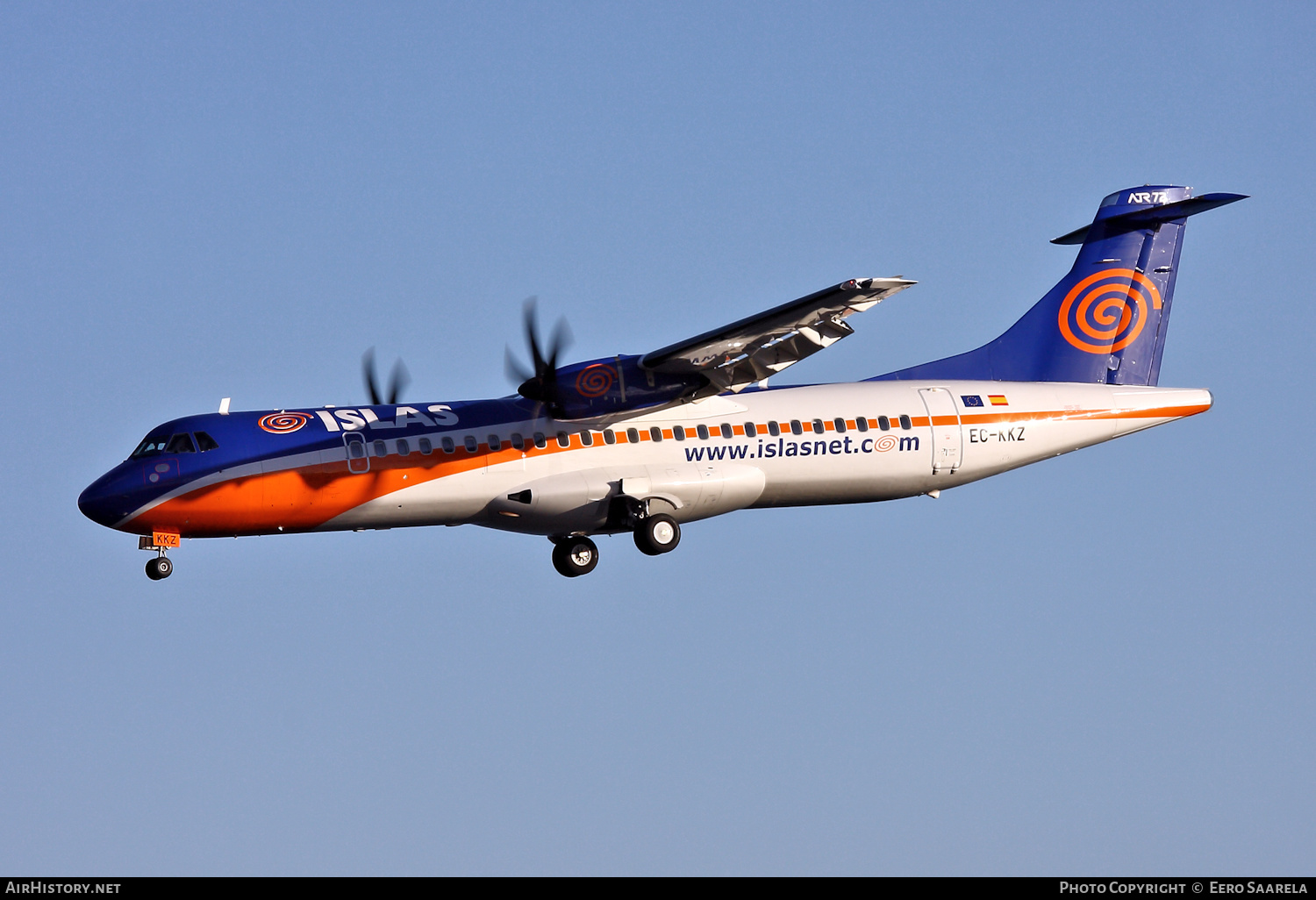 Aircraft Photo of EC-KKZ | ATR ATR-72-500 (ATR-72-212A) | Islas Airways | AirHistory.net #222905