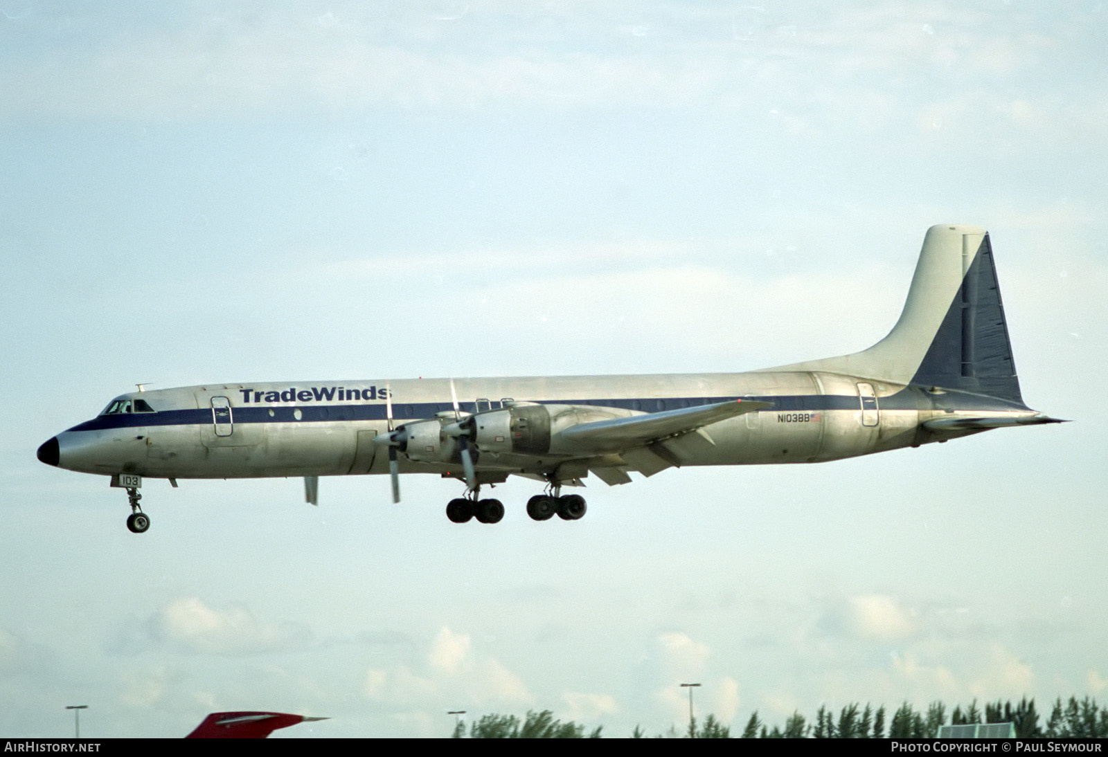 Aircraft Photo of N103BB | Canadair CL-44D4-2 | Tradewinds International Airlines | AirHistory.net #222916