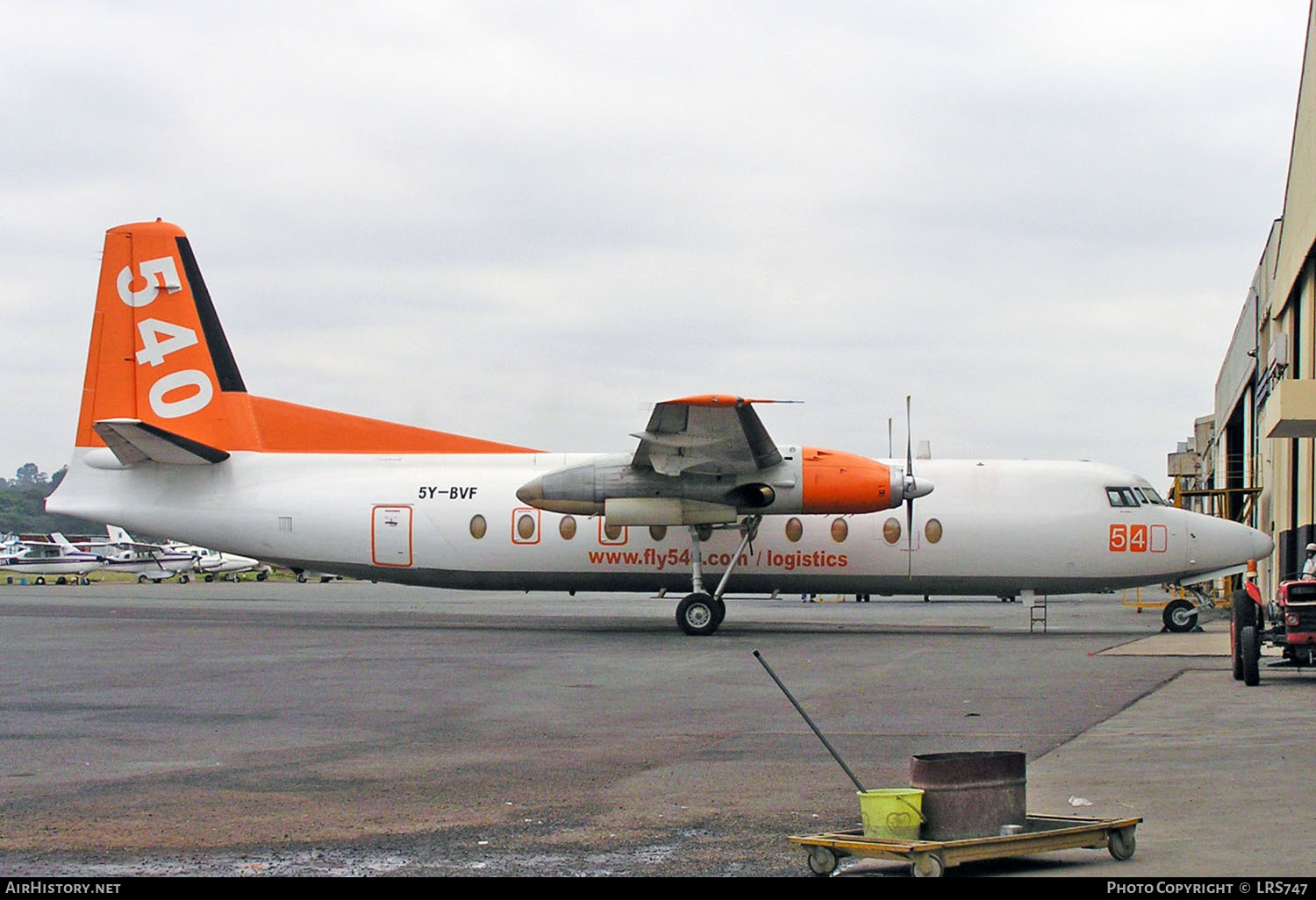 Aircraft Photo of 5Y-BVF | Fokker F27-500 Friendship | Fly540 | AirHistory.net #222943