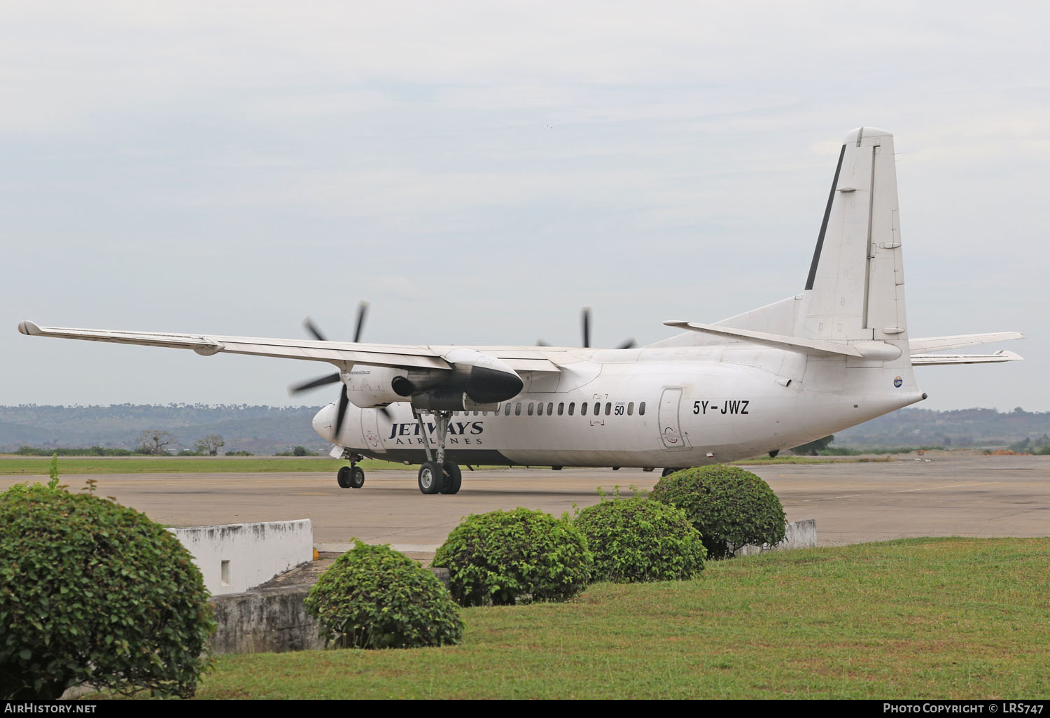 Aircraft Photo of 5Y-JWZ | Fokker 50 | Jetways Airlines | AirHistory.net #222952