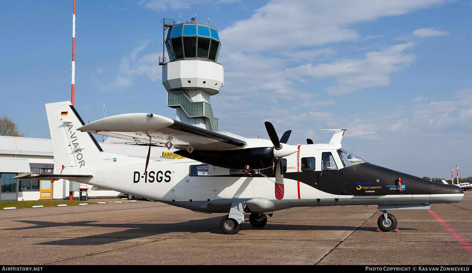 Aircraft Photo of D-ISGS | Vulcanair AP-68TP-600 A-Viator | SVEGE Flight Inspection | AirHistory.net #222995