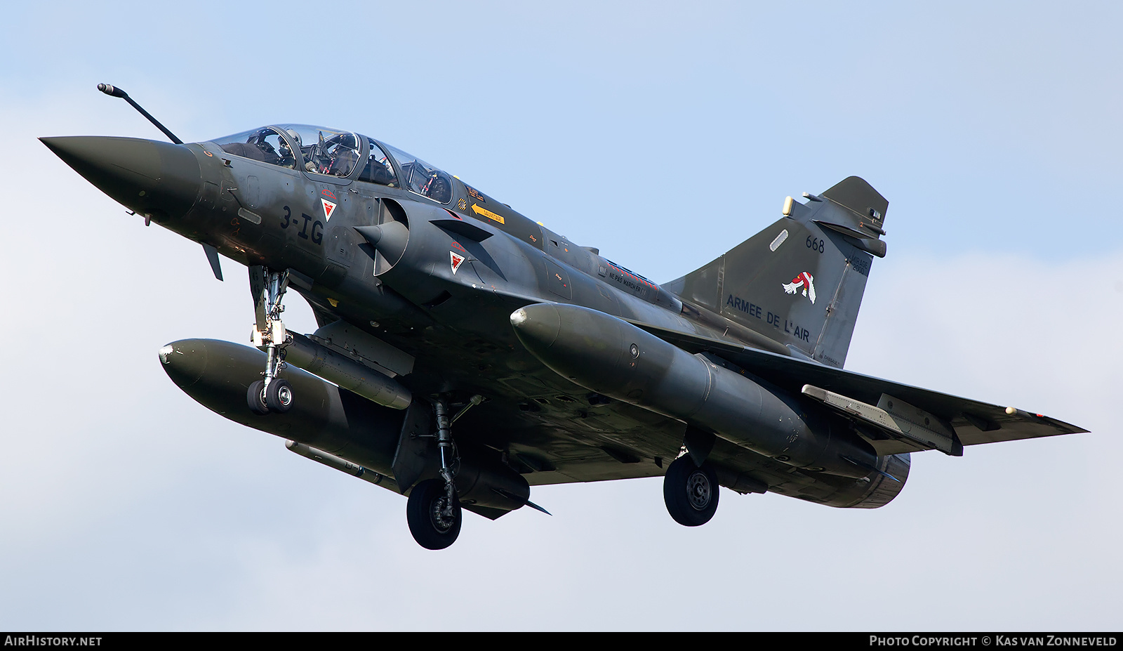 Aircraft Photo of 668 | Dassault Mirage 2000D | France - Air Force | AirHistory.net #223093