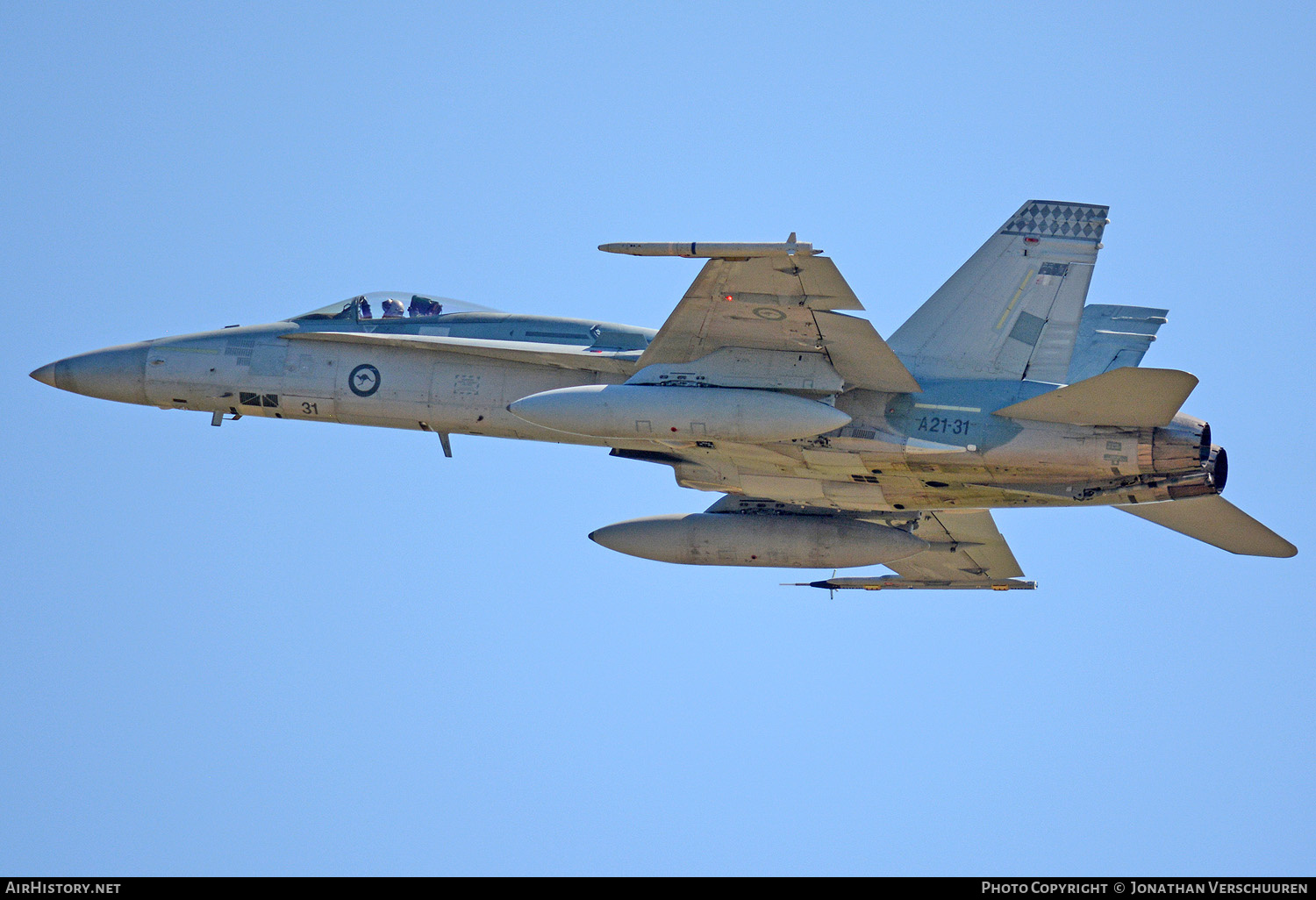 Aircraft Photo of A21-31 | McDonnell Douglas F/A-18A Hornet | Australia - Air Force | AirHistory.net #223237