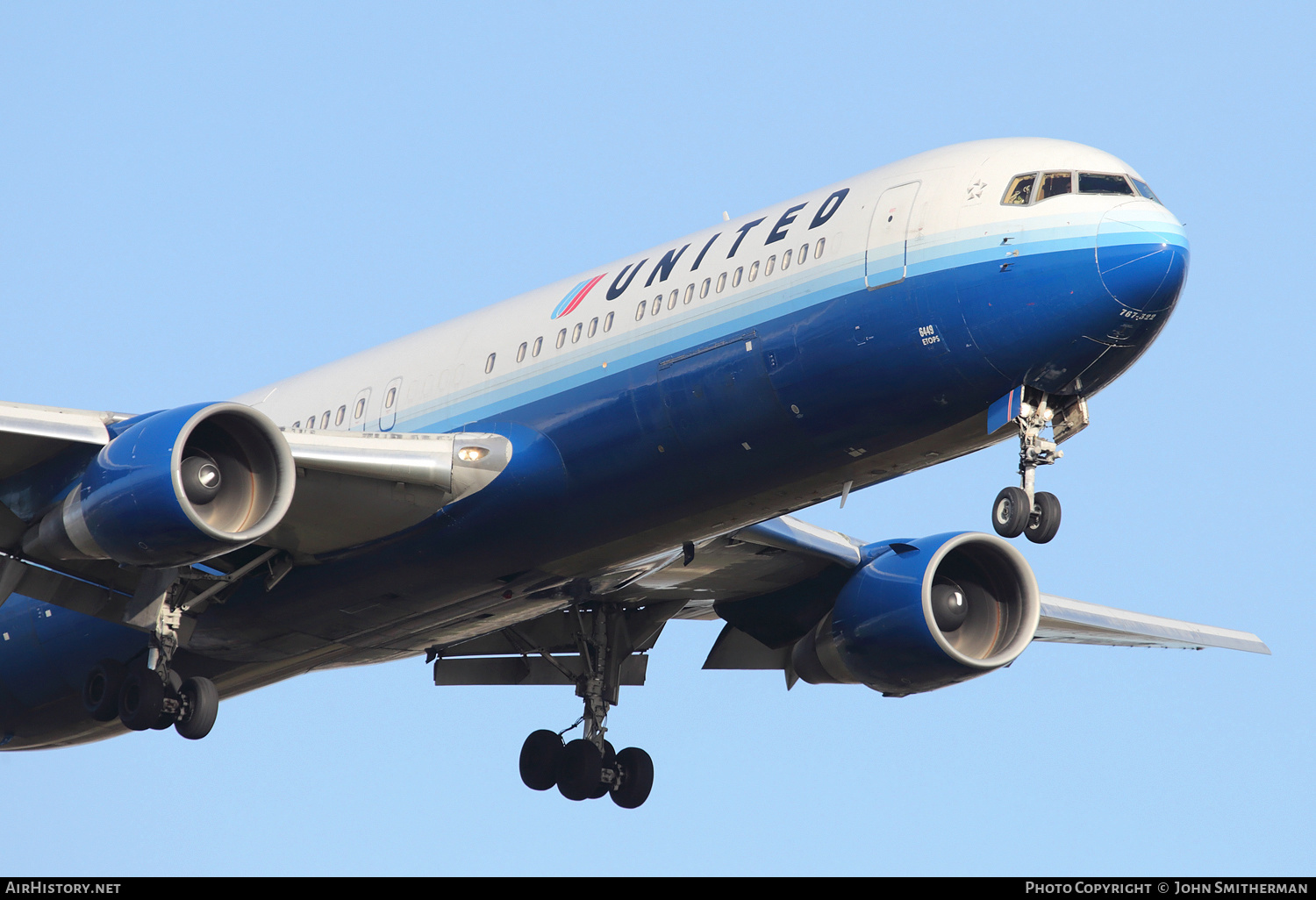 Aircraft Photo of N649UA | Boeing 767-322/ER | United Airlines | AirHistory.net #223268