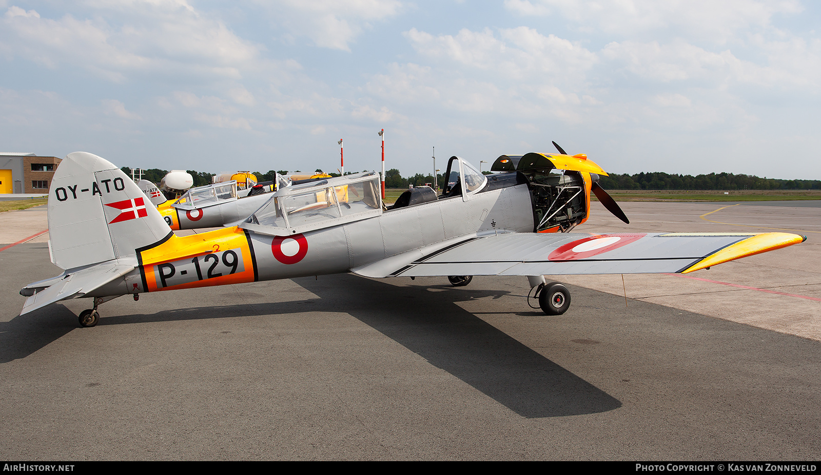 Aircraft Photo of OY-ATO / P-129 | De Havilland DHC-1 Chipmunk Mk22 | Denmark - Air Force | AirHistory.net #223333