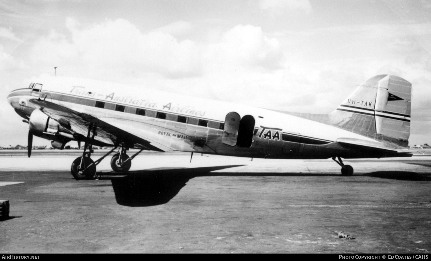 Aircraft Photo of VH-TAK | Douglas DC-3(C) | Trans-Australia Airlines - TAA | AirHistory.net #223353