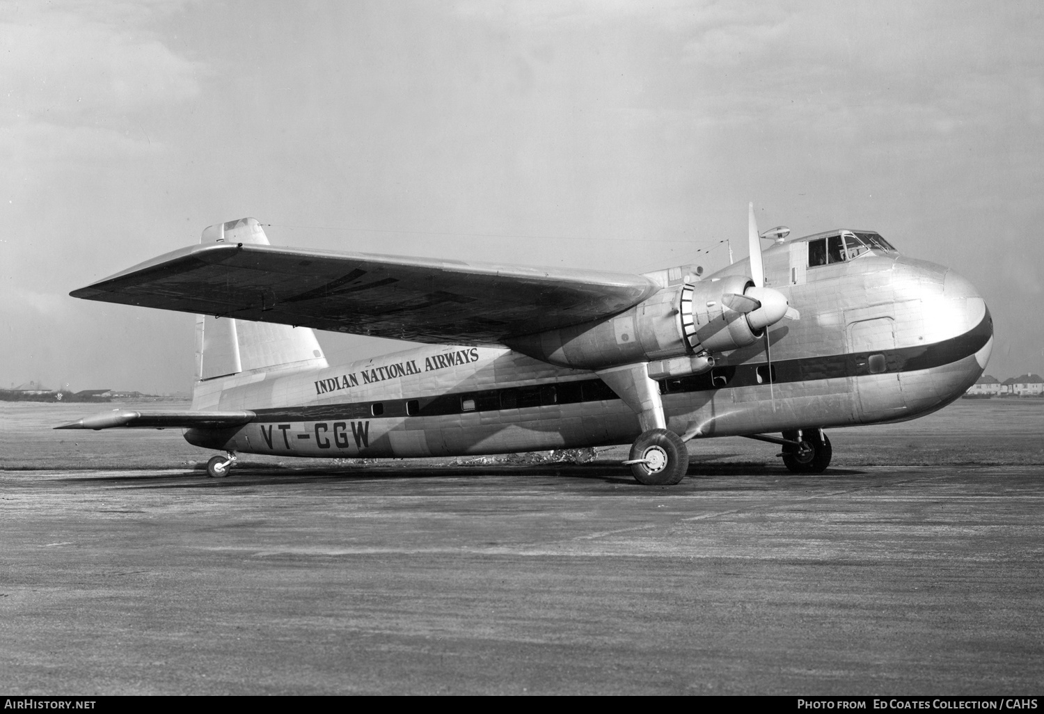 Aircraft Photo of VT-CGW | Bristol 170 Freighter Mk11C | Indian National Airways | AirHistory.net #223361