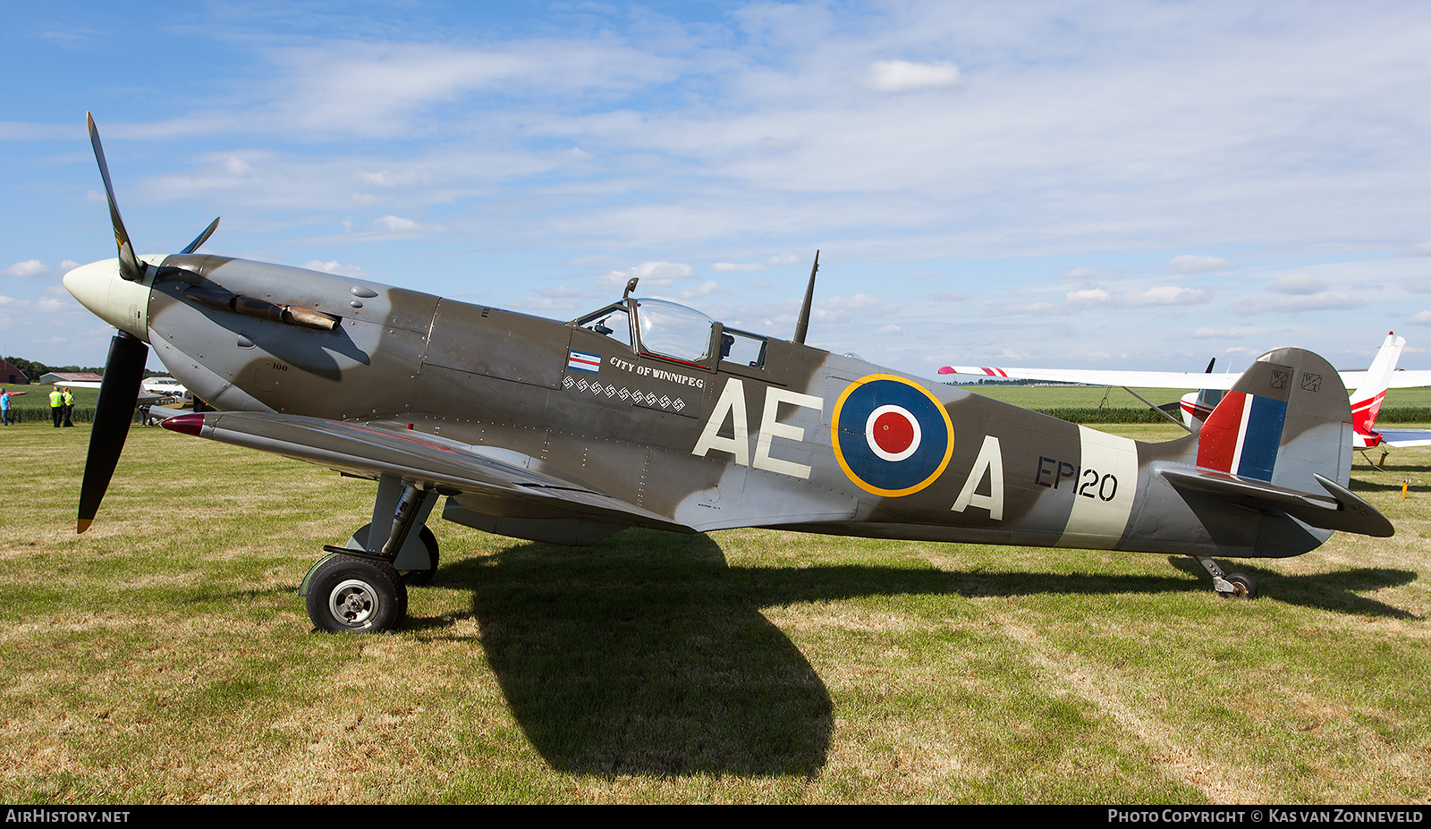 Aircraft Photo of G-LFVB / EP120 | Supermarine 349 Spitfire LF5B | UK - Air Force | AirHistory.net #223389
