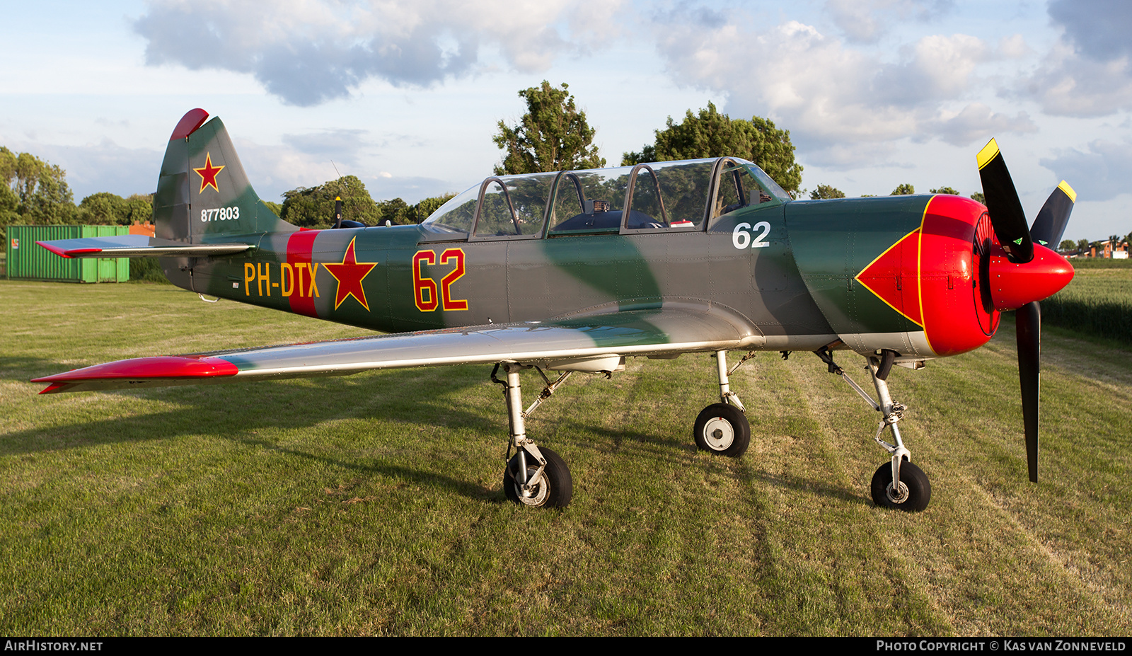 Aircraft Photo of PH-DTX / 62 red | Yakovlev Yak-52 | Soviet Union - Air Force | AirHistory.net #223394