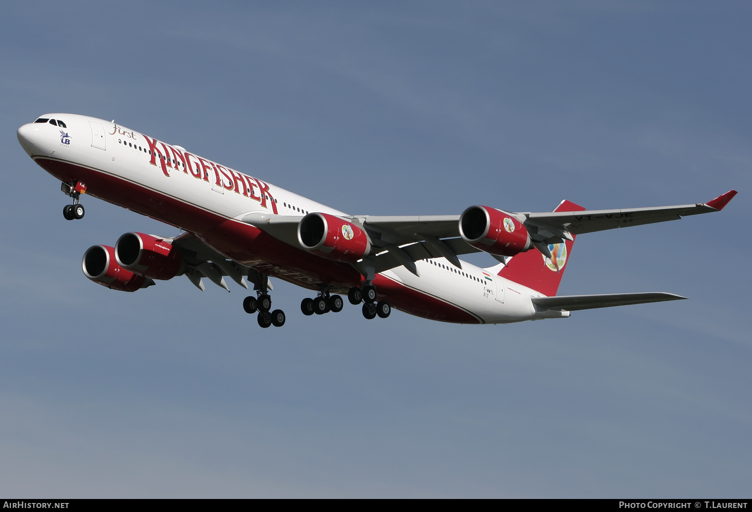 Aircraft Photo of F-WWTL | Airbus A340-542 | Kingfisher Airlines | AirHistory.net #223399