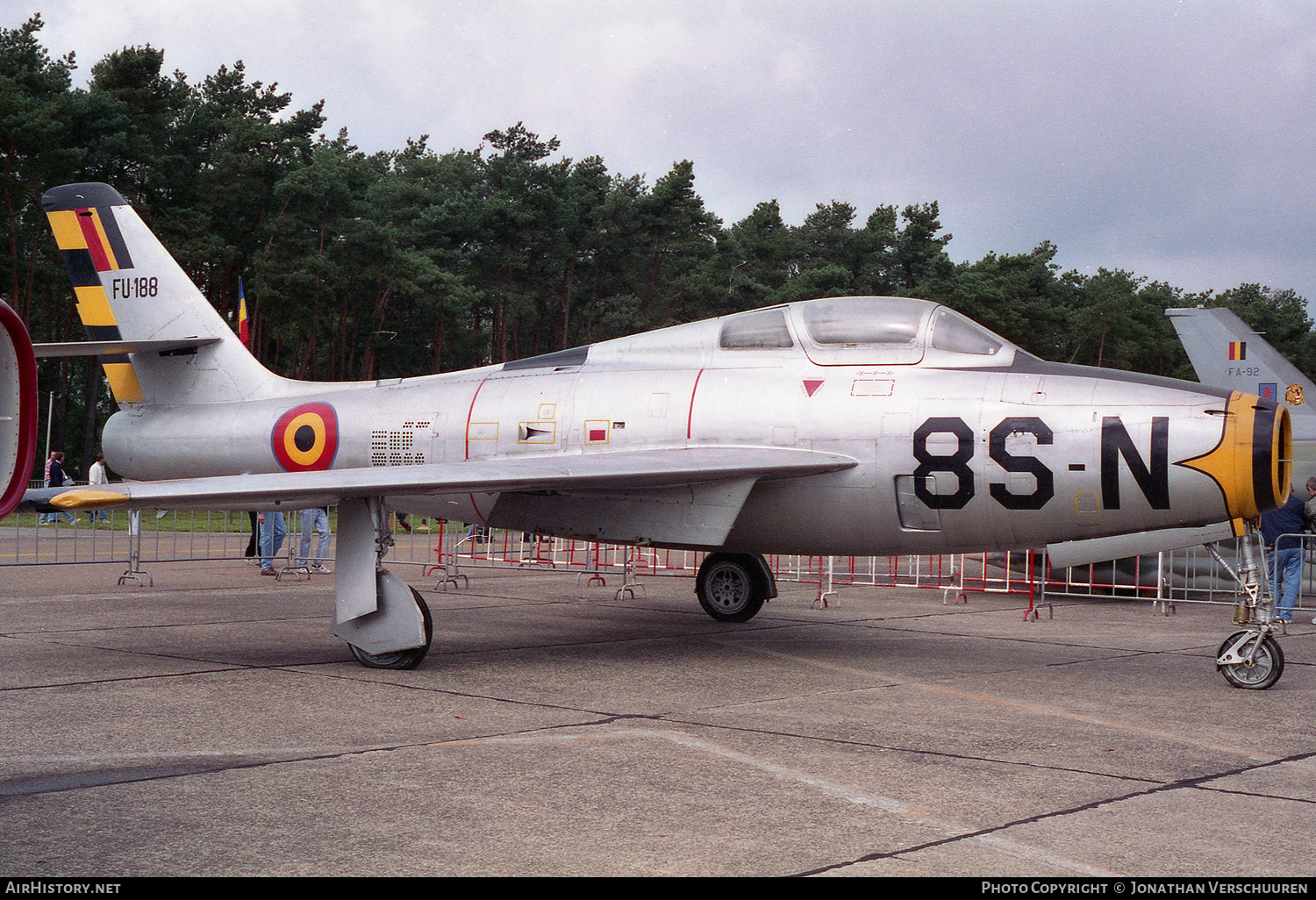 Aircraft Photo of FU188 | Republic F-84F Thunderstreak | Belgium - Air Force | AirHistory.net #223474