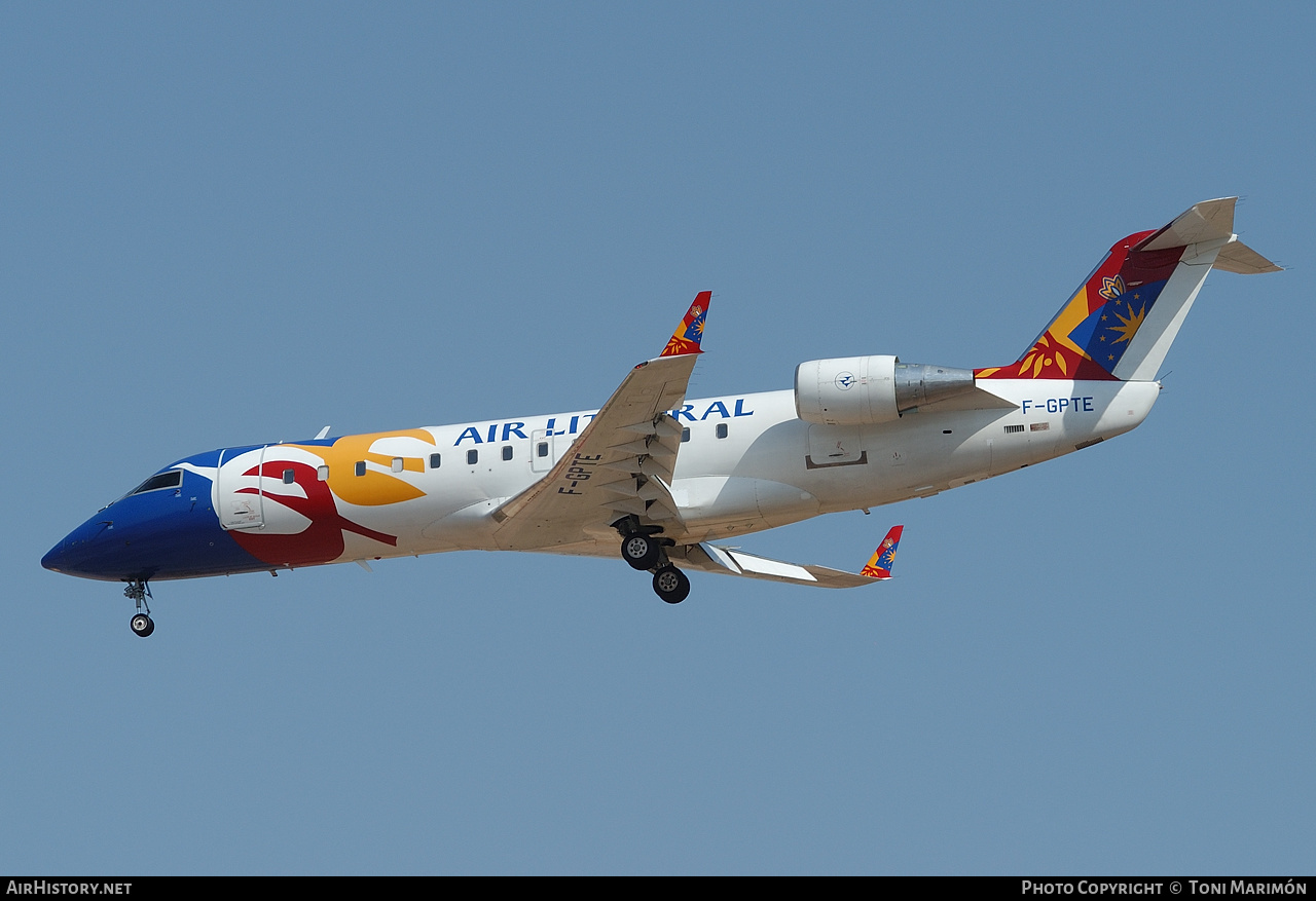 Aircraft Photo of F-GPTE | Bombardier CRJ-100ER (CL-600-2B19) | Air Littoral | AirHistory.net #223515