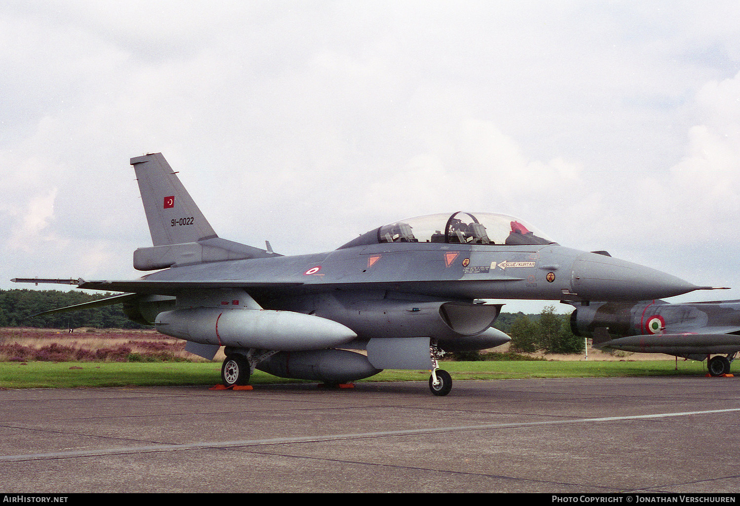 Aircraft Photo of 91-0022 | General Dynamics F-16DG Night Falcon | Turkey - Air Force | AirHistory.net #223531