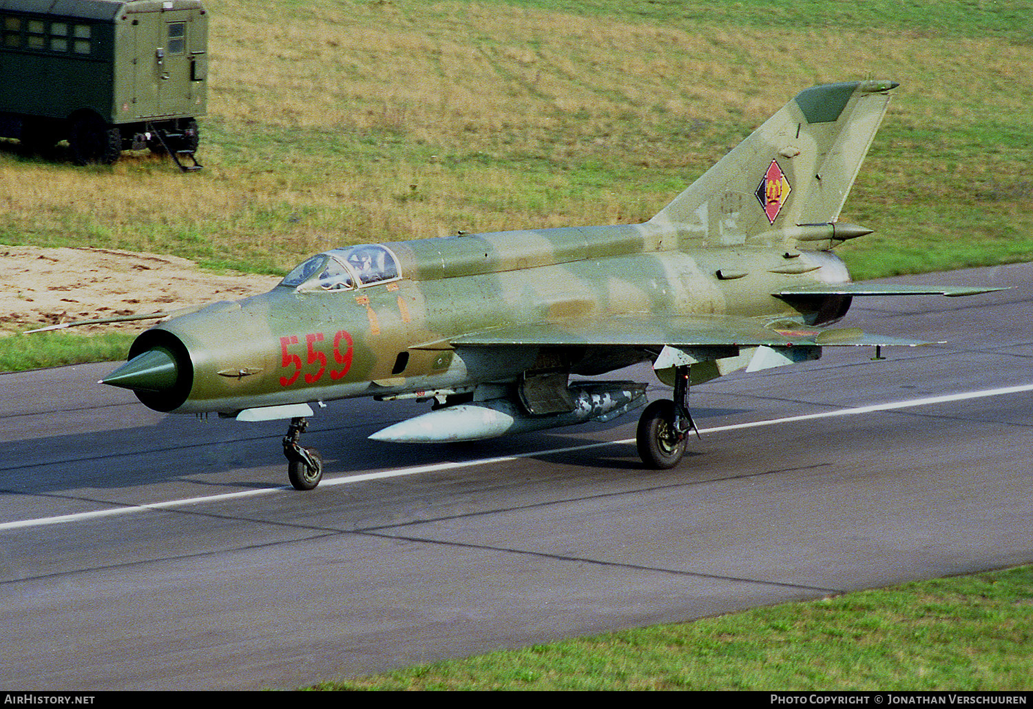 Aircraft Photo of 559 | Mikoyan-Gurevich MiG-21M | East Germany - Air Force | AirHistory.net #223551