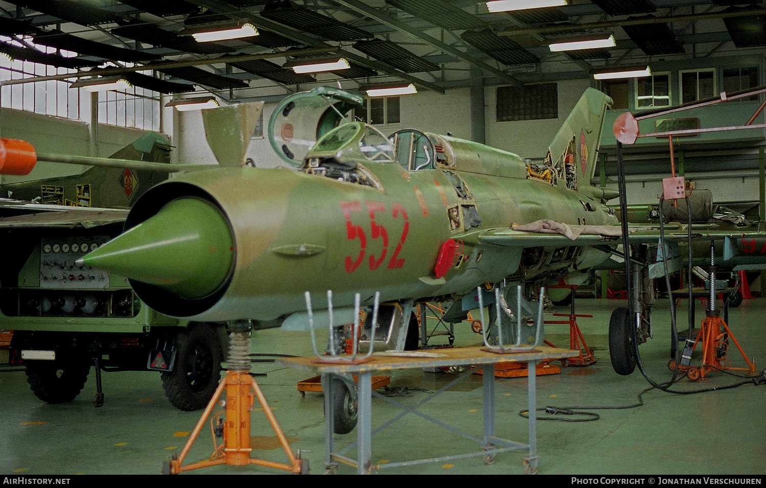 Aircraft Photo of 552 | Mikoyan-Gurevich MiG-21M | East Germany - Air Force | AirHistory.net #223560
