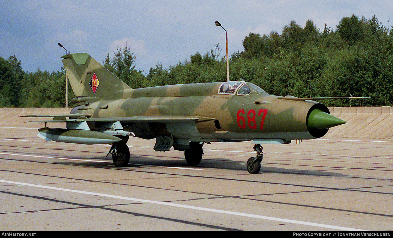 Aircraft Photo of 687 | Mikoyan-Gurevich MiG-21MF | East Germany - Air Force | AirHistory.net #223581