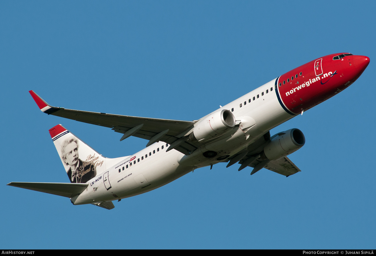 Aircraft Photo of LN-NOB | Boeing 737-8FZ | Norwegian | AirHistory.net #223604