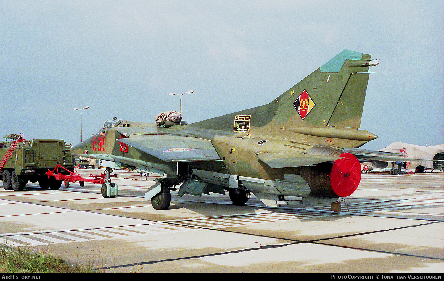 Aircraft Photo of 695 | Mikoyan-Gurevich MiG-23BN | East Germany - Air Force | AirHistory.net #223626