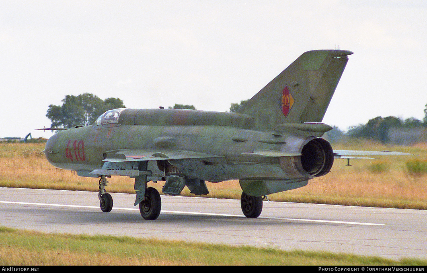 Aircraft Photo of 410 | Mikoyan-Gurevich MiG-21M | East Germany - Air Force | AirHistory.net #223635