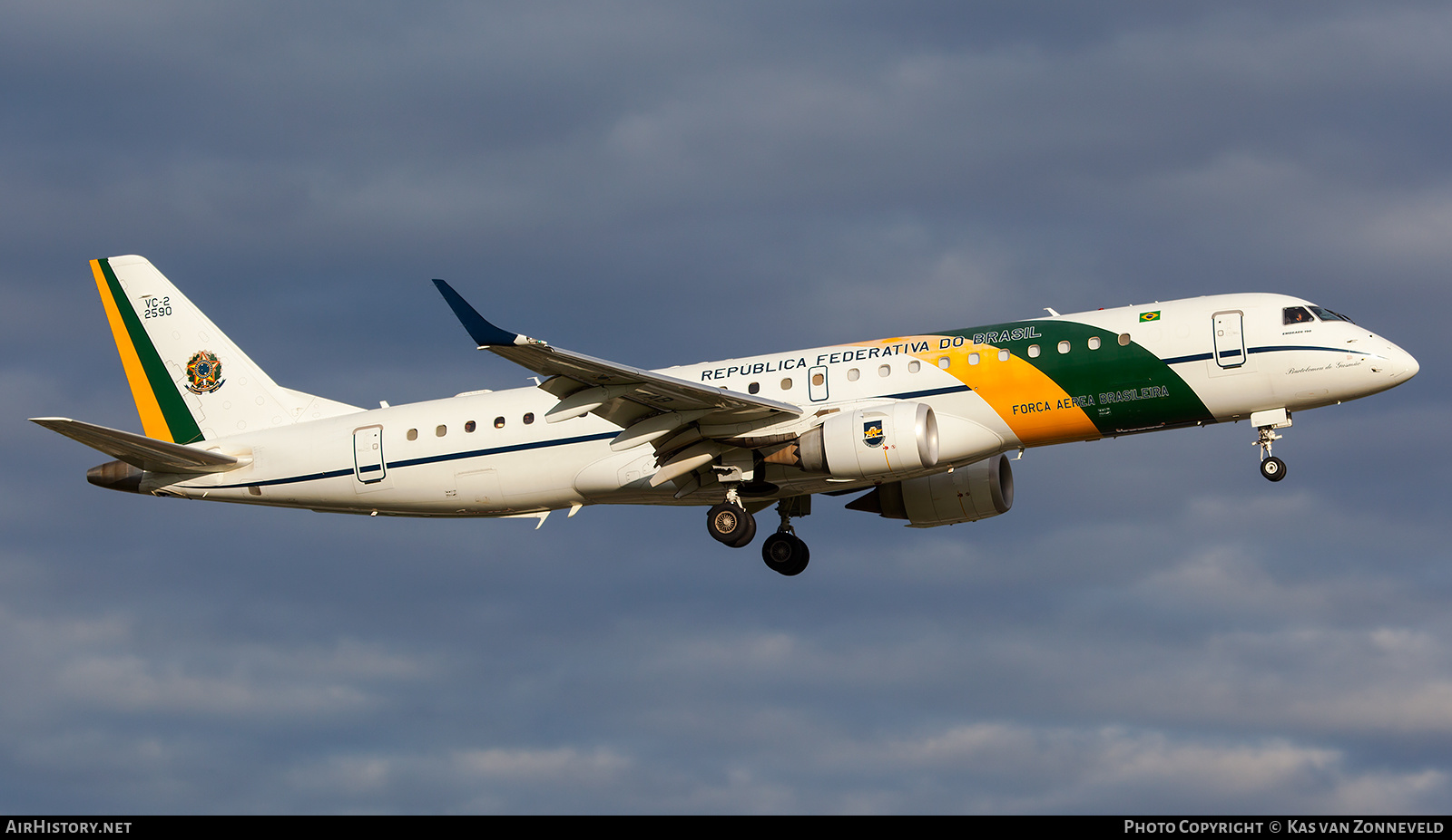 Aircraft Photo of 2590 | Embraer VC-2 (ERJ-190-100AR) | Brazil - Air Force | AirHistory.net #223683