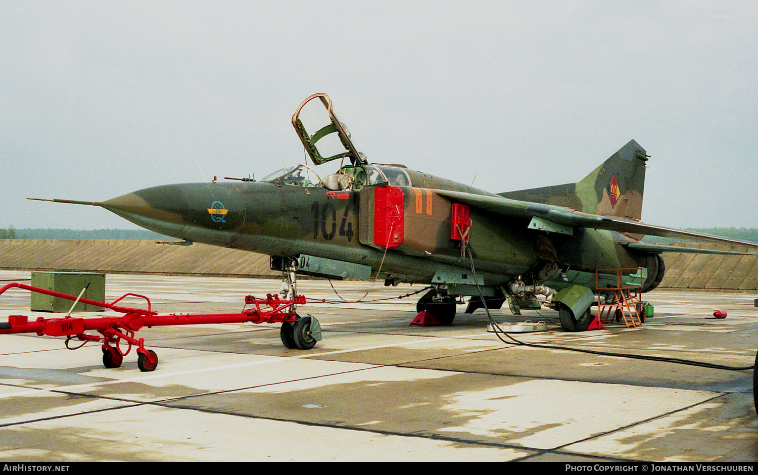 Aircraft Photo of 104 | Mikoyan-Gurevich MiG-23UB | East Germany - Air Force | AirHistory.net #223686