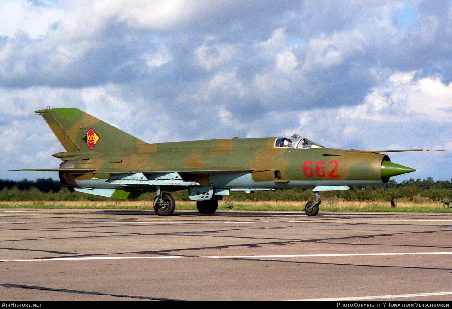 Aircraft Photo of 662 | Mikoyan-Gurevich MiG-21MF | East Germany - Air Force | AirHistory.net #223733