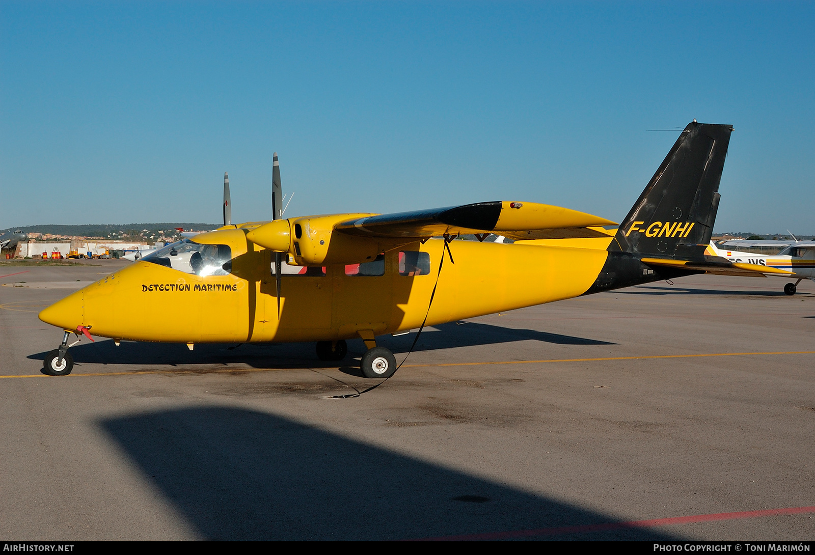 Aircraft Photo of F-GNHI | Partenavia P-68B | Détection Maritime | AirHistory.net #223768