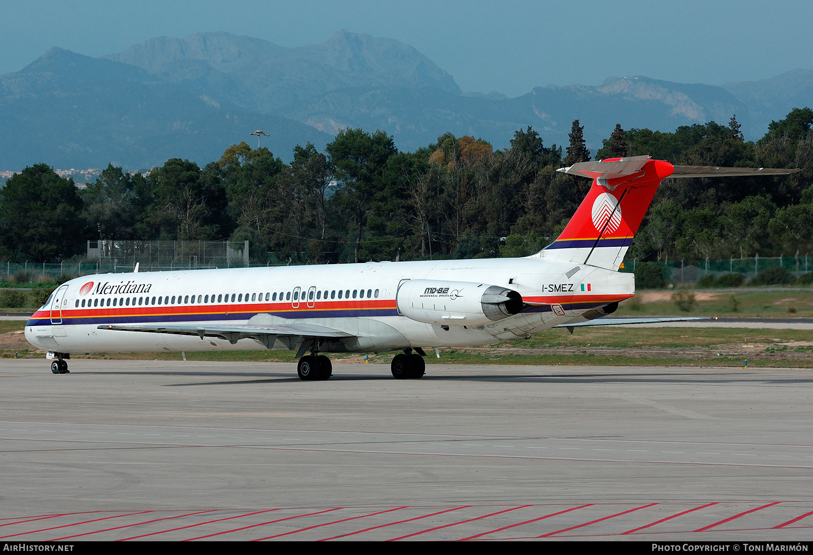 Aircraft Photo of I-SMEZ | McDonnell Douglas MD-82 (DC-9-82) | Meridiana | AirHistory.net #223770