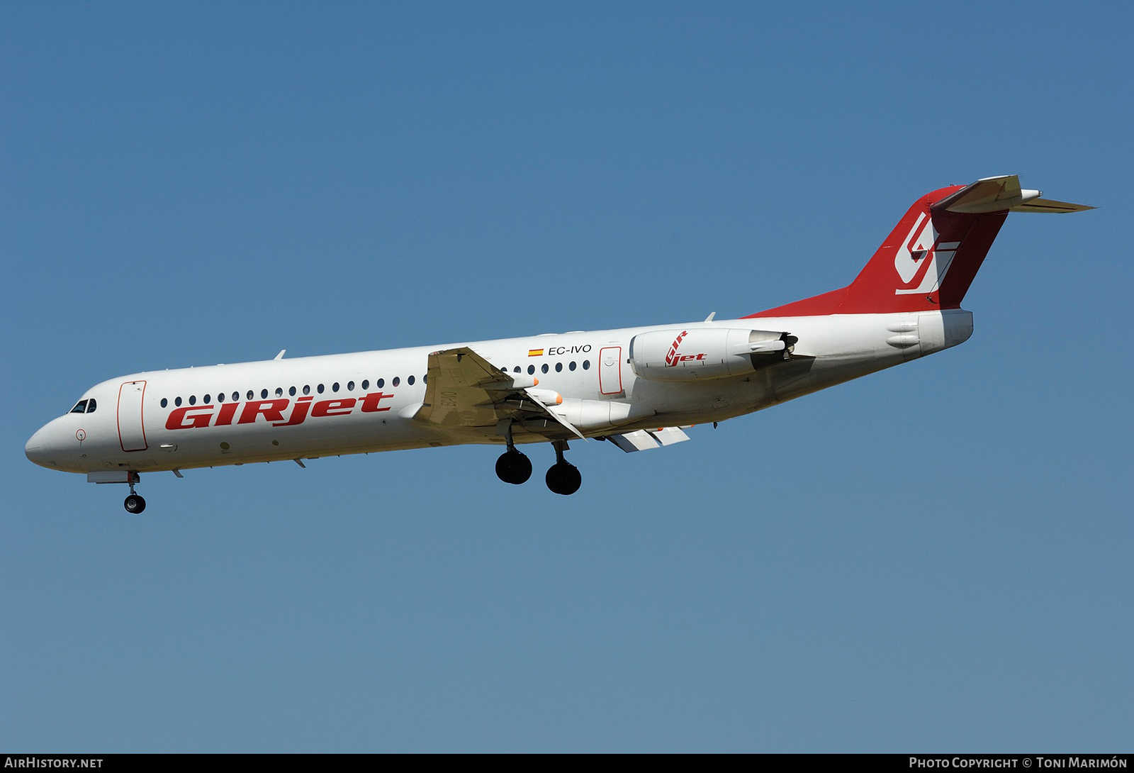 Aircraft Photo of EC-IVO | Fokker 100 (F28-0100) | GIRjet | AirHistory.net #223781