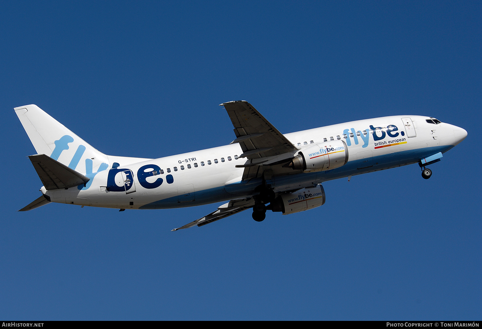 Aircraft Photo of G-STRI | Boeing 737-33A | Flybe - British European | AirHistory.net #223785