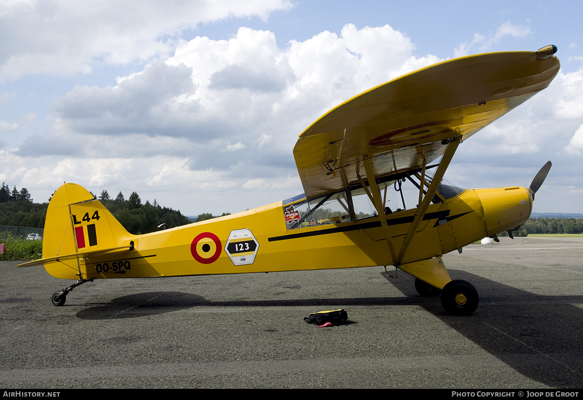 Aircraft Photo of OO-SPQ / L-44 | Piper PA-18-95 Super Cub | Belgium - Army | AirHistory.net #223815