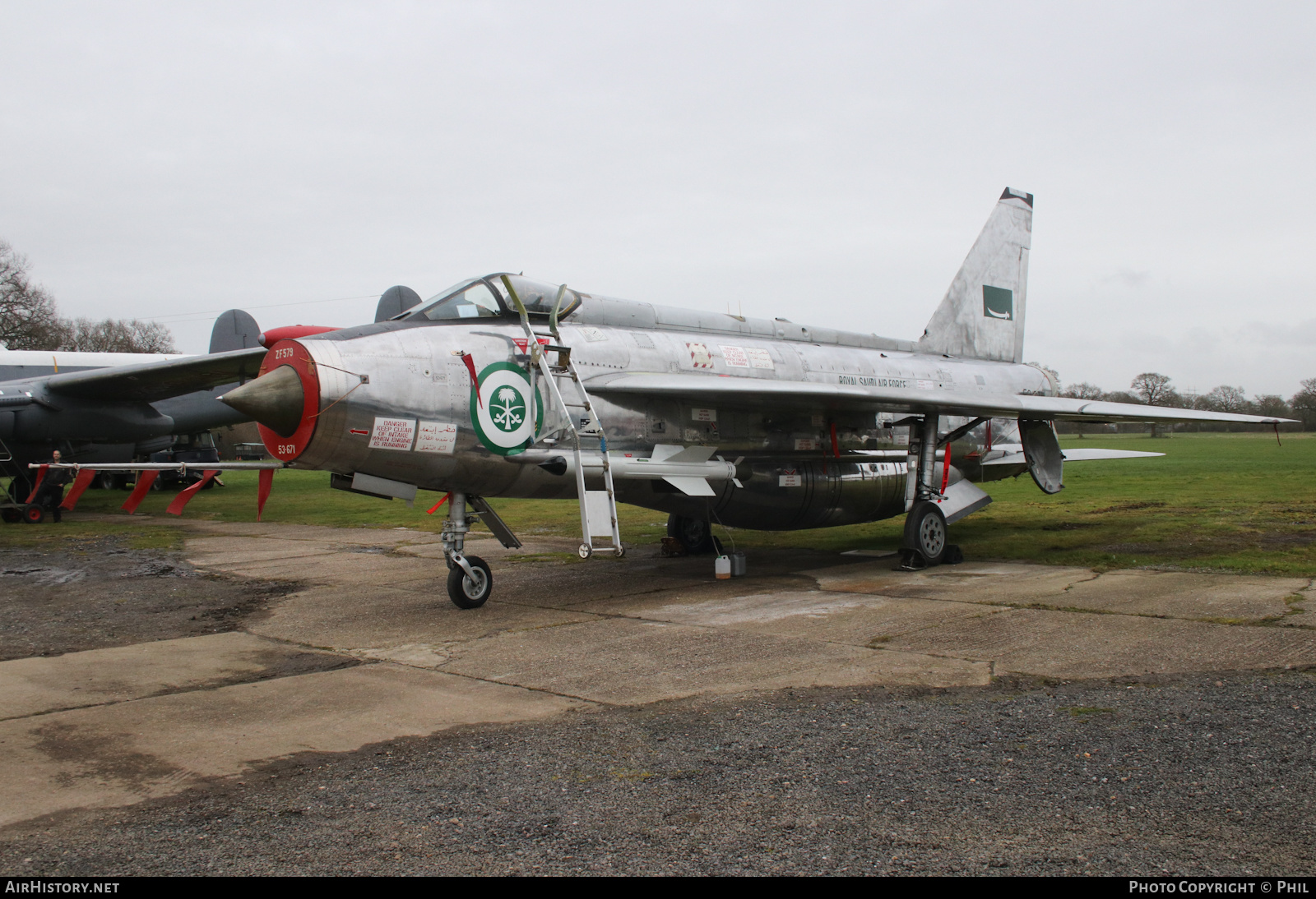 Aircraft Photo of ZF579 / 53-671 | English Electric Lightning F53 | Saudi Arabia - Air Force | AirHistory.net #223829