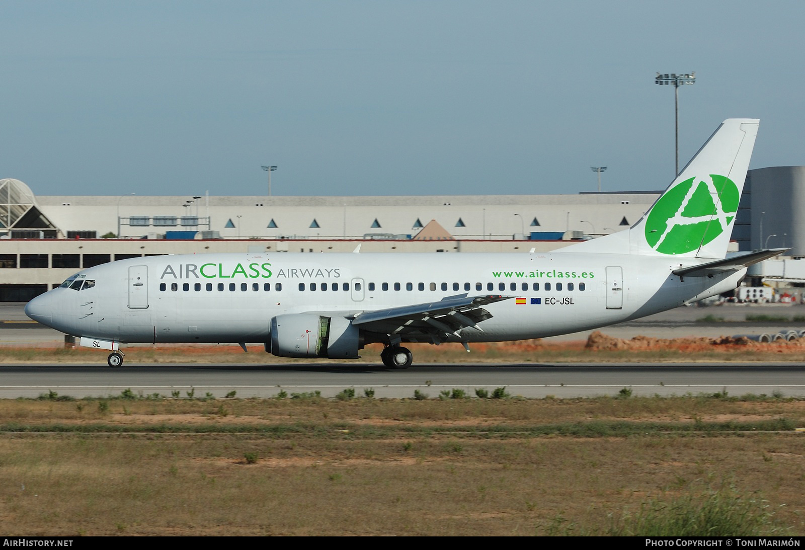 Aircraft Photo of EC-JSL | Boeing 737-33A | AirClass Airways | AirHistory.net #223839